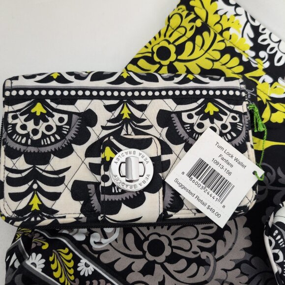 Vera Bradley Fanfare combo - Turn lock wallet, Cosmetic Trio and Ditty bag - Picture 4 of 4